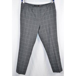 Tahari ASL Plaid Pants Gray/White Size 12